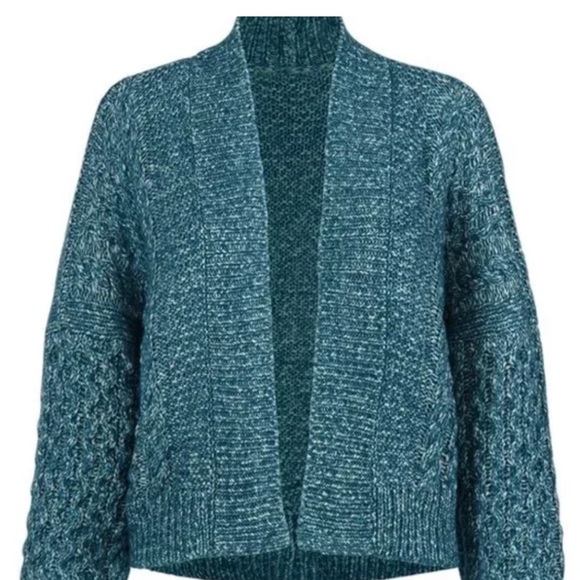 CAbi Astral Cardigan 4095 Size Medium Women's Teal Sweater - Picture 2 of 8